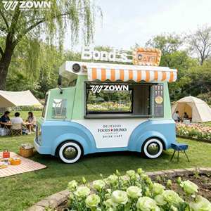 Low Noise Electric Food Truck Cart Durable Steel Frame Mobile Snack Van <b>Coffee</b> Ice Cream Truck For <b>Small</b> Business - Product Image 1