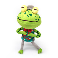 Peluche grenouille personnalisée : Créez votre propre mascotte en peluche, poupée sur mesure, échantillonnage personnalisé pour cadeau de Noël