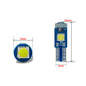 Prix d'usine, ampoules de voiture T5led, éclairage automobile, <span class=keywords><strong>T5</strong></span> 3smd 3030, LED, lumières de lecture, ampoules intérieures LED bleu glace - Product Image 2