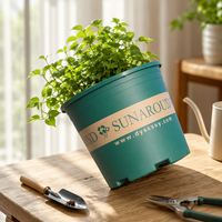 Pot Bunga PP Bentuk Meruncing Terintegrasi dengan Alas dan Lubang Drainase, Finishing Matte, Untuk Penggunaan di Lantai, Cocok untuk Pusat Perbelanjaan, Berkebun di Rumah, Ukuran Besar