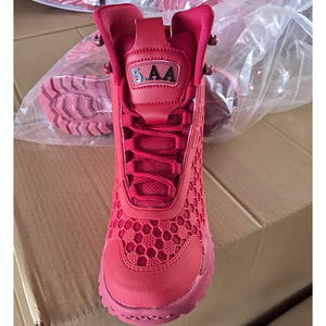 DSF43 5AA Pink High <b>Top</b> <b>Silver</b> Leaf Tactical Boots Camouflage <b>Mesh</b> Breathable Outdoor All Seasons Bulk Wholesale - Product Image 6