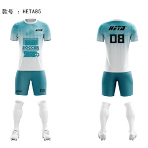 Uniformes de Fútbol Personalizados al por Mayor, Camisetas de Fútbol Transpirables de Secado Rápido, Sublimadas, para Hombre - Product Image 2