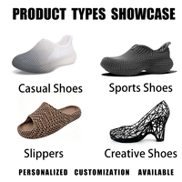 Vente immédiate de chaussures imprimées en 3D en TPU pour prototypage rapide, semelles souples et confortables pour la randonnée et le surf sur la plage