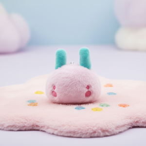 Porte-clés mini licorne super doux en tissu velours personnalisable pour voiture et sac à main - Product Image 4