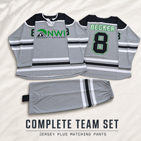 Maillot de hockey sur glace sublimé en gros, maillot de hockey professionnel personnalisé, 100% polyester, vêtements de hockey sur glace de qualité supérieure