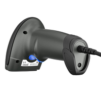 Lecteur de codes-barres 1D/2D filaire USB HENEX HC-5208S, lecteur de codes QR portable avec fonction OCR pour applications Android et iOS en magasin et entrepôt
