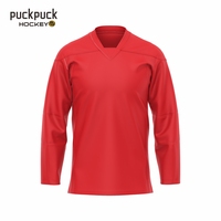 Jersey Hoki Tim Kustom Pria LETGOAL Berkualitas Tinggi, Cepat Kering, Bernapas, Grosir, Polos, Ukuran L
