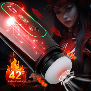 Kadınlar için Isıtmalı ve Sesli Fonksiyonlu Kademesiz Hızlı Silikon Elektrikli Mastürbasyon Kabı - Product Image 5