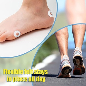 5 feuilles <span class=keywords><strong>de</strong></span> coussinets ronds en feutre auto-adhésif pour pieds orteils talon ou côté du <span class=keywords><strong>pied</strong></span> - Product Image 6