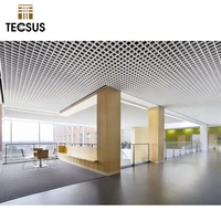 Plafonnier métallique en aluminium respectueux de l'environnement, 600x600, 10 pièces, plafond, respectueux de l'environnement