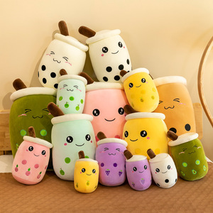 EN STOCK, venta al por mayor, 24cm, Peluches de Peluche Kawaii, lindo juguete con forma de copa de perla, Burbuja, té de la leche, Boba, juguete de Peluche - Product Image 4