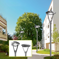 Lampe de jardin LED AC en aluminium de style élégant CHZ, IP66, 30W 40W 60W, éclairage paysager moderne pour villa