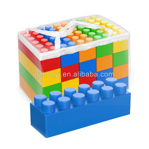 Blocchi Jumbo di plastica per i più piccoli interni ed esterni a 8 punti grandi blocchi di lasciar andare impilando mattoni da costruzione - Product Image 2