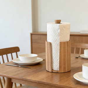 Kitchen Towel Holder for All Standard Kitchen Rolls Wood Paper Towel Holder <strong>Papertowel</strong> Holder for Kitchen - Product Image 3