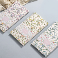 Carnet de tampons floraux personnalisable avec couverture en tissu – Journal de voyage pour collection de tampons