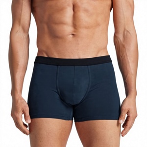 Comfortable Men's Cotton Spandex <b>Boxer</b> Briefs Quick Dry Mid-Rise <b>Custom</b> Logo OEM ODM Private Label - Product Image 2