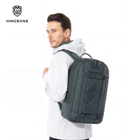 Sac à dos Kingsons Sport portable et léger pour ordinateur portable 16 pouces, étanche en polyester avec fermeture éclair et verrou pour casque de snowboard