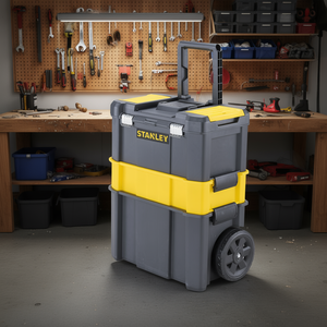 Carrito de herramientas Stanley 3 en 1 con ruedas y asa para almacenamiento y transporte - Product Image 3