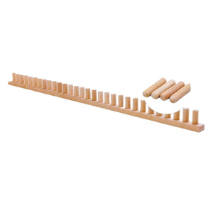 Cadre à tricoter en bois avec picots pour écharpe et couverture DIY, outil artisanal fait main, décoration intérieure - Product Image 5