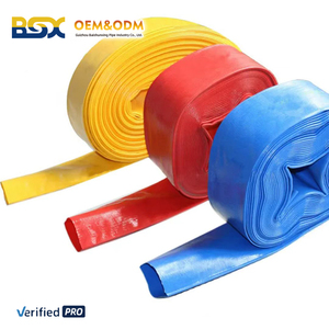 <span class=keywords><strong>Tuyau</strong></span> PVC à carreaux 4 bars 8 bars 4 pouces 5 pouces, <span class=keywords><strong>tuyau</strong></span> flexible bleu pour irrigation agricole, 100 mètres, tubes en plastique norme nationale - Product Image 3