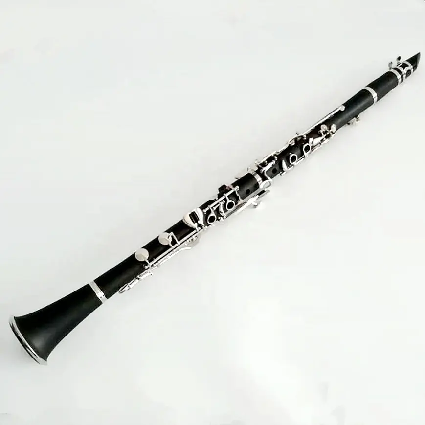 Cấp Chuyên Nghiệp Clarinet Cứng Cao Su Nickel Mạ 18 Key G Âm Thanh Clarinet