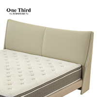 Cadre de lit King Size pliable Meubles de chambre à lits jumeaux de luxe Lits en bois