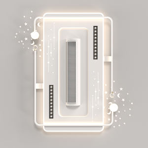 现代六速可调发光二极管吊扇灯<span class=keywords><strong>3</strong></span>色遥控无叶60W客厅新品 - Product Image 5