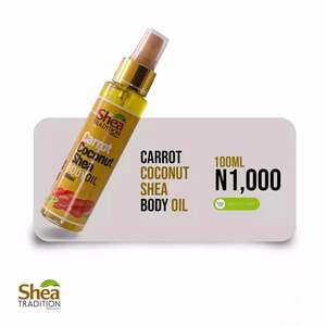 น้ำมันบำรุงผิวกายเชียทรานดิชั่นออร์แกนิค แครอท โคโคนัท เชีย ขนาด 100 มล. สำหรับความงามและการดูแลส่วนบุคคล เหมาะสำหรับทุกสภาพผิว ขายส่ง - Product Image 5