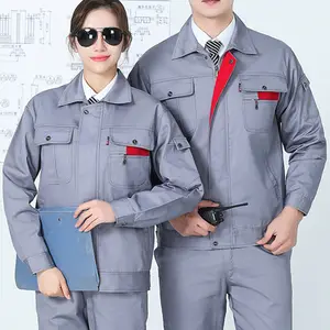 Wholesale Work Uniforms With Reflector Customize Logo Safety Workwear Clothes Industrial Engineering Work Suit