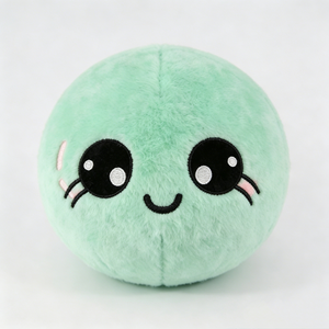 ลูกบอลตุ๊กตาหน้ายิ้มแบบกำหนดเอง, ลูกบอลตุ๊กตาทรงกลมสีเขียวมิ้นท์, ลูกบอลตุ๊กตาหน้ายิ้มบีบคลายเครียด - Product Image 5