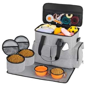 Free sample Dog Travel <b>Bag</b>, Airline Approved Organizer Backpack with Multi-Function Pockets, 25L Accessories Set - Product Image 6