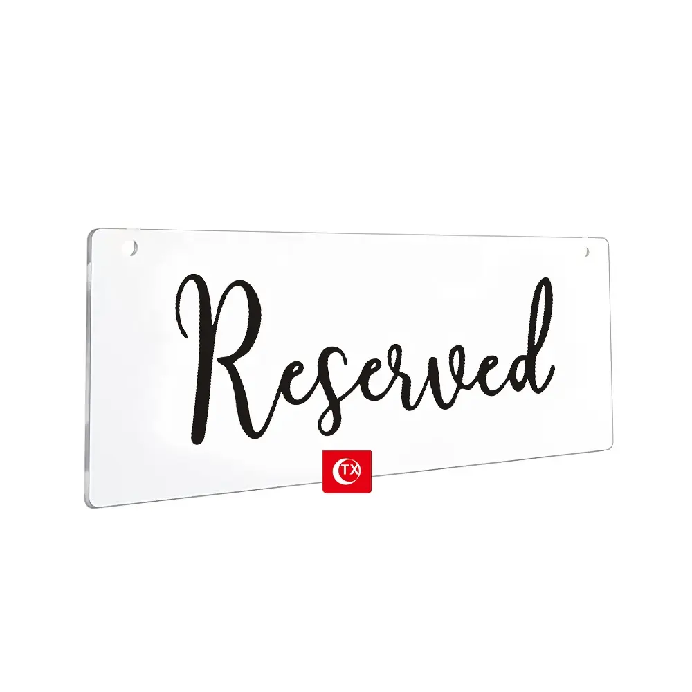 Elegant Reserved Signs Wedding Chairs Reserved Chair Signs Reserved Hanging Sign For Wedding Seating Decoration