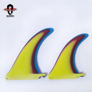 Fashion Style Single Fins OEM Fiberglass Center Single Fins Longboard Surfboard 8" 9"