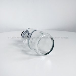 Botella de Vidrio Pequeña de Alta Calidad <span class=keywords><strong>con</strong></span> Logotipo Personalizado Impreso y Tapa de Bambú, Frasco Reutilizable de 250 ml para Café, Jugos y Bebidas de Yogur - Product Image 5