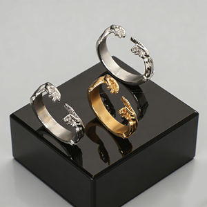 Creazione di gioielli religiosi cristiani di Adam anello impermeabile per raggiungere Michelangelo anello mani oro mano di dio uomini - Product Image 4