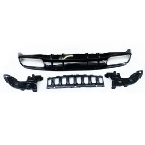 Divisor de difusor trasero ABS de 4 salidas estilo <span class=keywords><strong>C63s</strong></span> para Benz W205 C205 Coupe 2DR C200 C220 C300 C43 C63 con paquete <span class=keywords><strong>Amg</strong></span> 2015 - <span class=keywords><strong>2022</strong></span> - Product Image 4