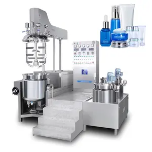 Cosmetic Making Machine Skin and Body Care Serum Mayonnaise Vacuum Homogenizing Emulsifier Blender Tank