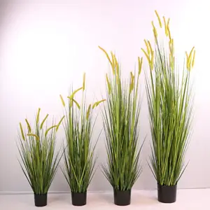 Wholesale Decorative 18"45cm 19.5" Ifr Pvc Faux Pampas Decor Artificial Onion Grass Plants