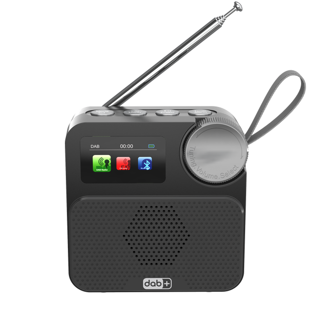 2025 New Model Portable LCD Wireless BT Digital DAB/DAB+ Radio with Mini Alarm Mini Plastic Radio