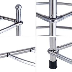 Étagère de rangement de cuisine en acier inoxydable, organisateur de casseroles triangulaire multi-niveaux, sur pied, pour usage domestique - Product Image 5