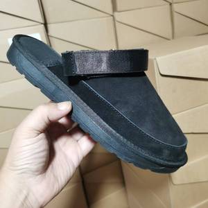 Nouvelles mules <span class=keywords><strong>plateforme</strong></span> Uggs pour femmes 2026 avec bride arrière, sabots en daim confortables pour l'intérieur - Product Image 4