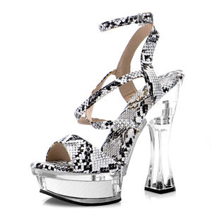 14cm roma sandalet seksi yaz maskeli elbise striptizci kutup dans yatak için fetiş Bikini spor yarışması gece kulübü kraliçe - Product Image 4