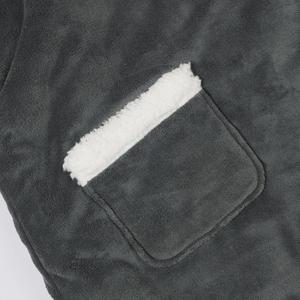 <span class=keywords><strong>Coperta</strong></span> da indossare oversize Sherpa in <span class=keywords><strong>pile</strong></span> <span class=keywords><strong>felpa</strong></span> con cappuccio comoda e morbida e spessa <span class=keywords><strong>felpa</strong></span> con cappuccio <span class=keywords><strong>coperta</strong></span> con cappuccio - Product Image 5