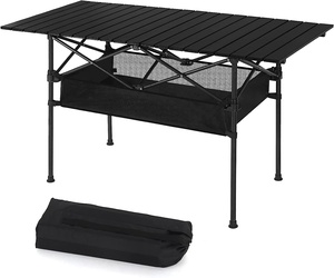 Table de camping pliable légère en aluminium avec sac de rangement - Product Image 2