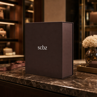 Luxuriöse Maßgefertigte Geschenkverpackungsbox mit Logodruck und Bandverschluss Elegante Hartkarton-Schachtel