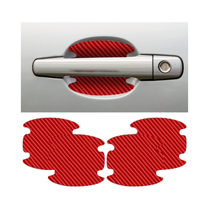 4 Pezzi GLSOWEE Protezioni Moderne Personalizzabili in Fibra di Carbonio per Maniglie Auto, Coperture Universali Anti-Graffio per Vernice Portiere Auto - Product Image 1