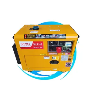 Ruote di alta qualità portatile silenzioso potenza 3KW 5kw 6kw 7kw 8kva 10kw 12kw generatore portatile diesel