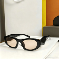 Lunettes de soleil polygonales populaires de haute qualité, légères, transparentes, CP carrées, unisexes, dégradé bleu, verres UV400, monture intégrale, style rétro, de marque et de créateur