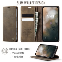 Étui portefeuille magnétique en cuir avec support pour iPhone 16 Pro Max, personnalisable, motif magnétique festif, coque de protection pour téléphone portable