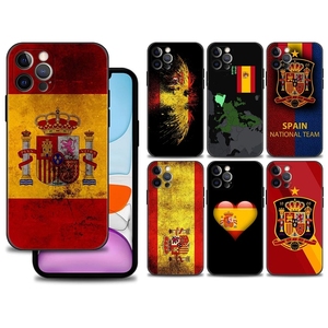 <span class=keywords><strong>Funda</strong></span> negra para <span class=keywords><strong>iPhone</strong></span>, 11, 13, 12 Pro, Max, XS, XR, X, 8, 7, 6s, 6 Plus, 5, 5S, <span class=keywords><strong>SE</strong></span>, <span class=keywords><strong>funda</strong></span> de silicona, Escudo de España, bandera - Product Image 1